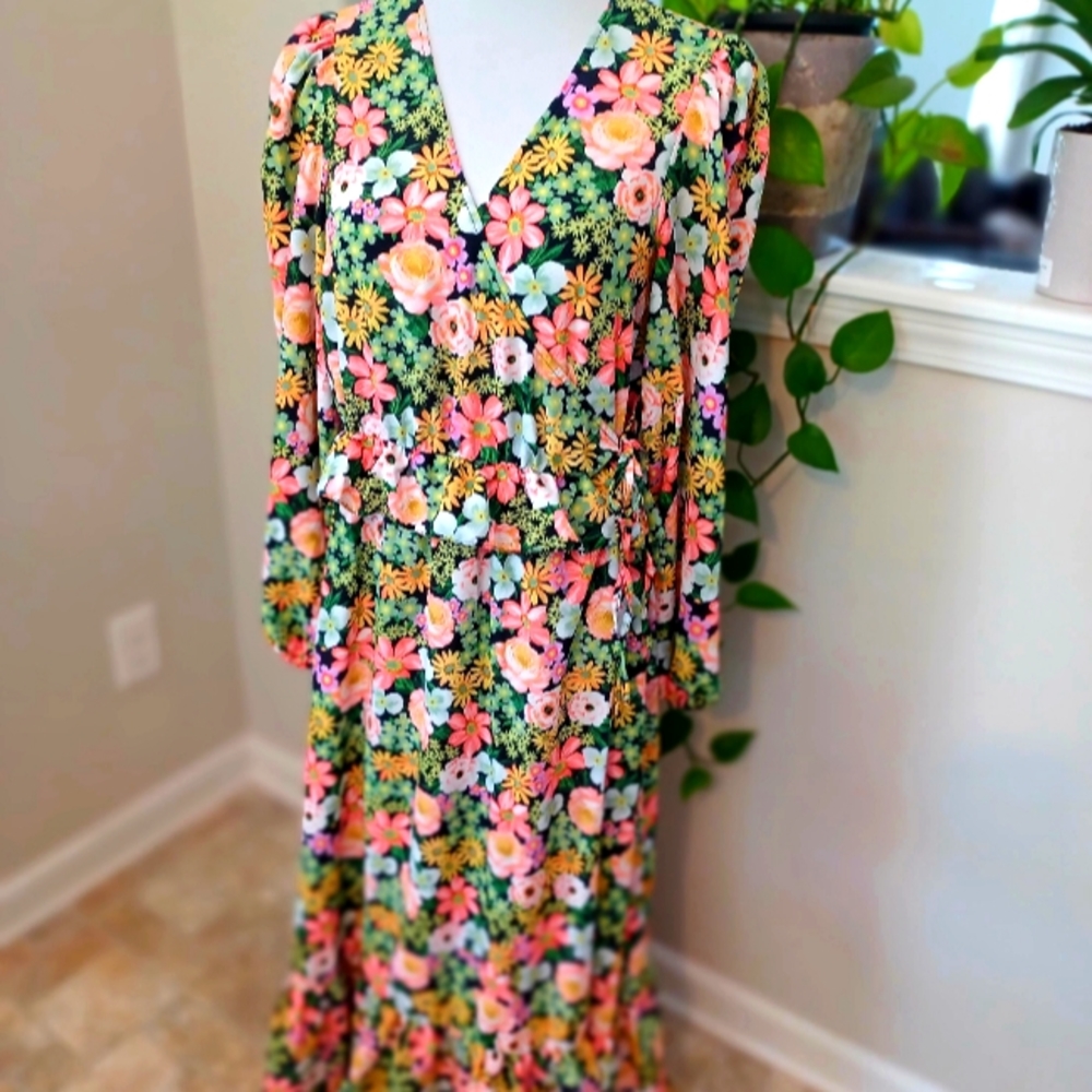 Asos floral maxi dress